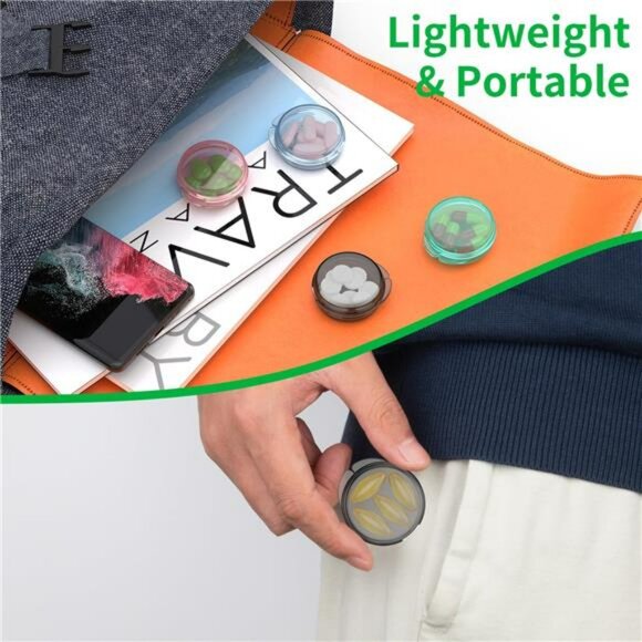 Portable Travel Pill Box Set of 4 Small Daily Medicine Organizer for Purse Pocke - Picture 6 of 7